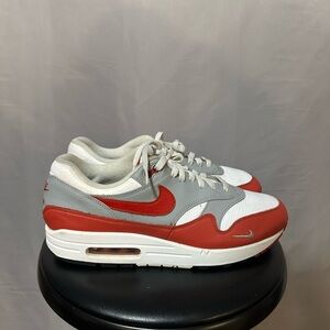 Nike Air Max 1 White Grey Red Size 11
